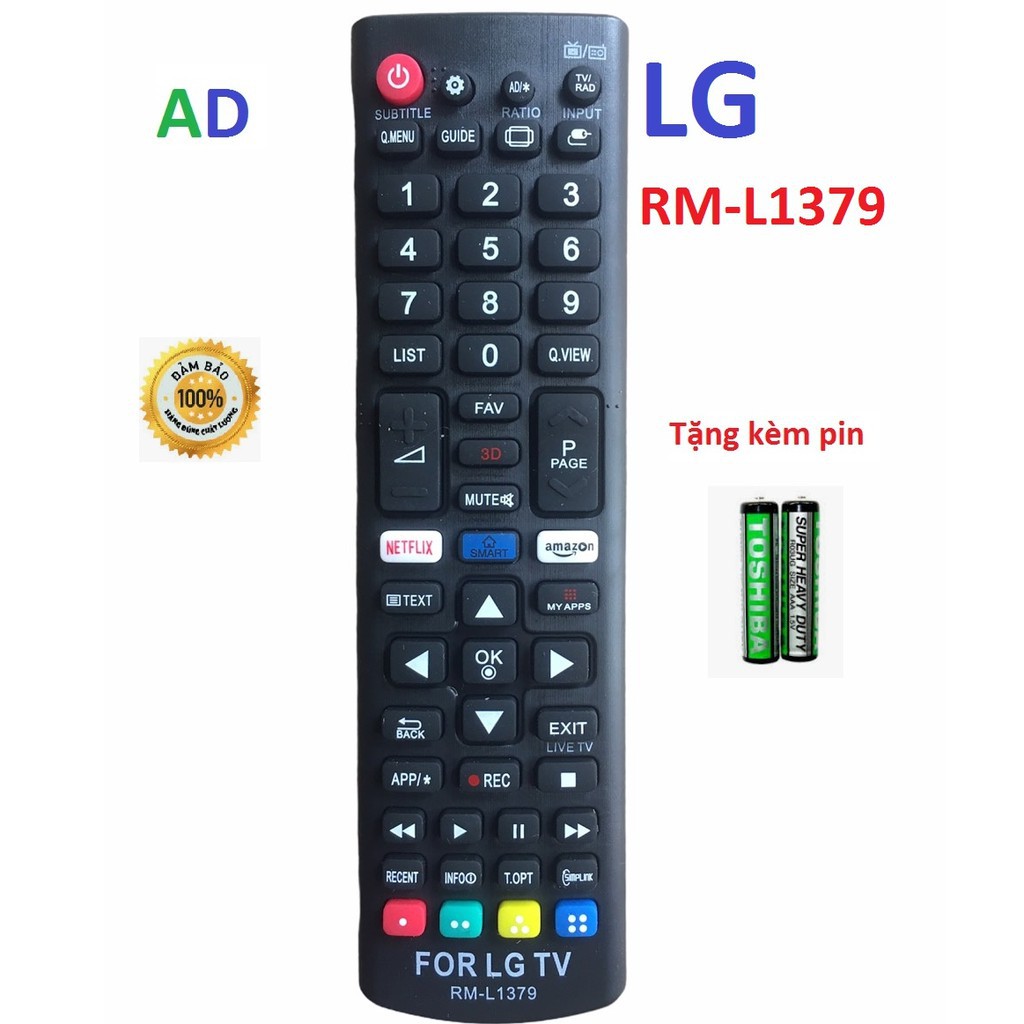 Lg 1379 #315 - remote điều khiển tivi truyền hình lg smart thông minh rm-l1379