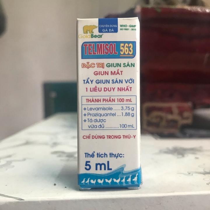 Telmisol 563 [5 ml] Thuốc tẩy giun sán, giun mắt gà đá
