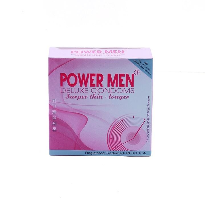 [HCM]BAO CAO SU POWERMEN SIÊU MỎNG KÉO DÀI (HỘP 3 CÁI)
