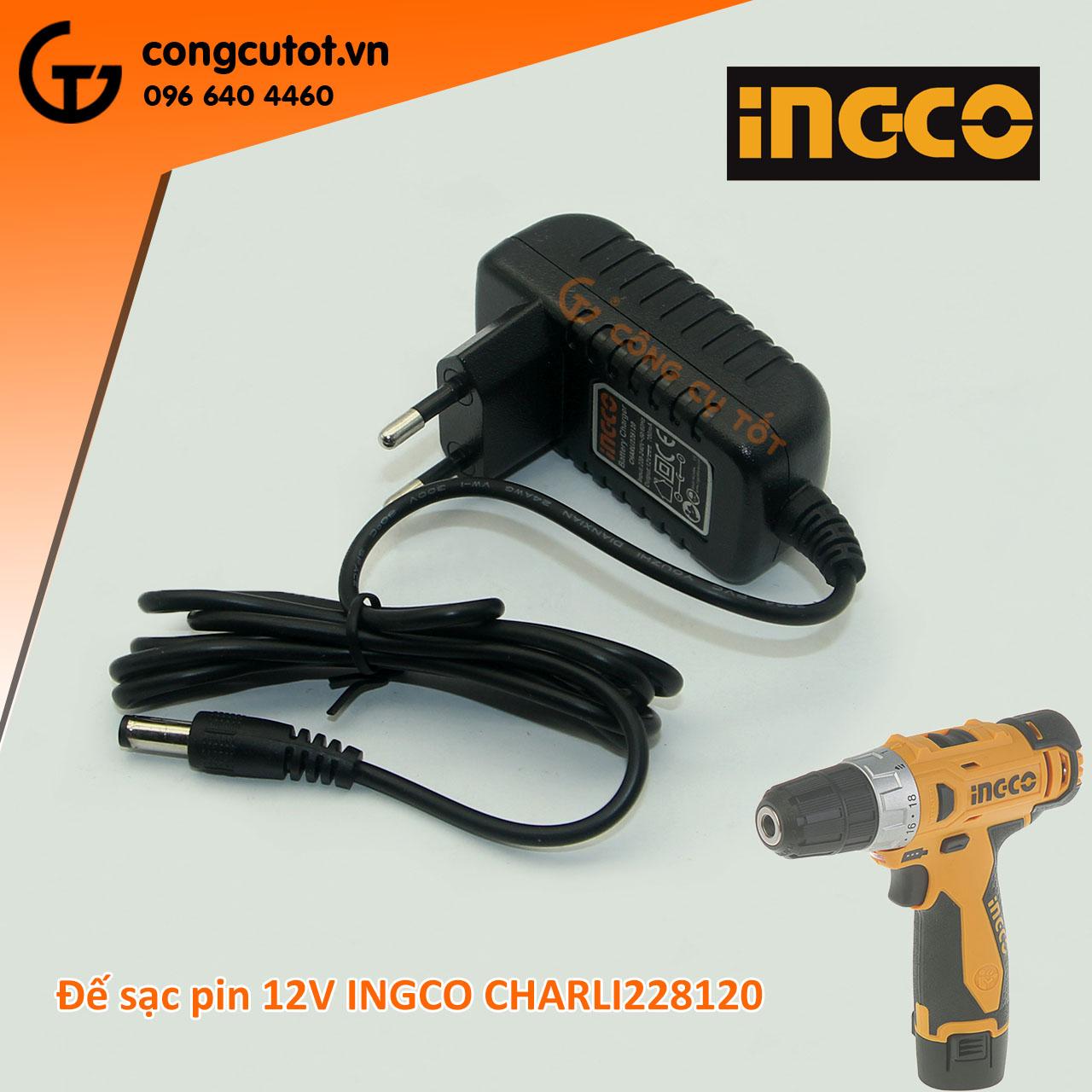 Đế sạc pin 12V Ingco CHARLI228120