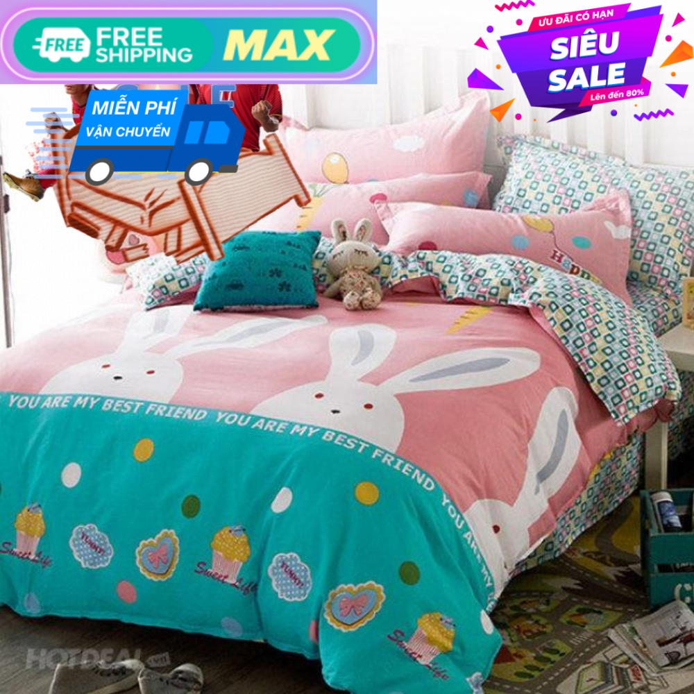 Bộ Chăn Ga Gối 4 món
