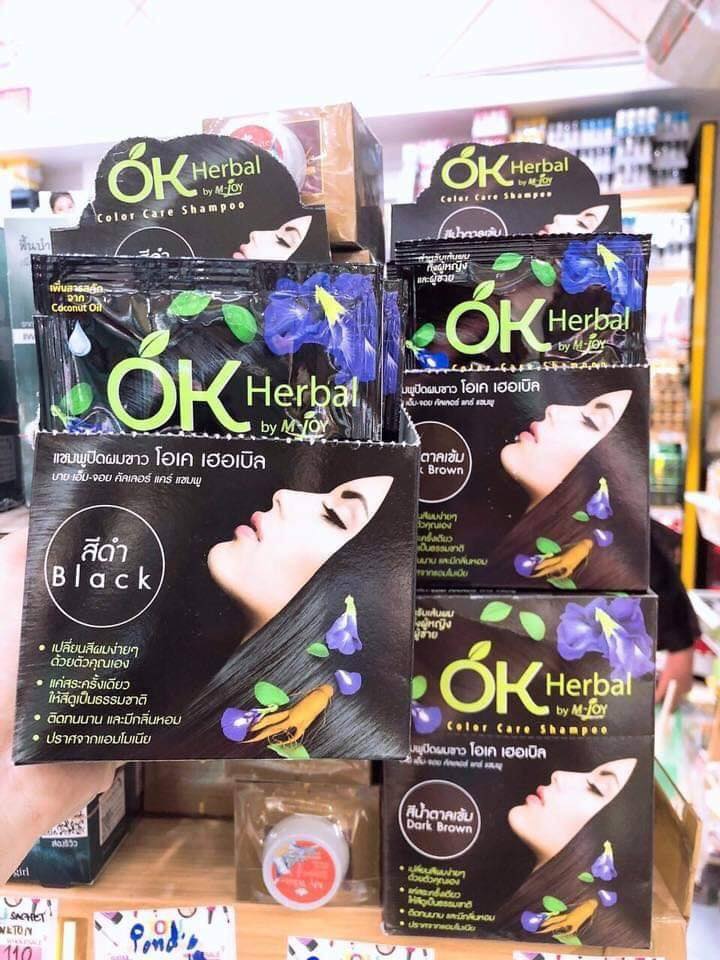 Gội Nhuộm Tóc Nhân Sâm OK HERBAL Thái Lan