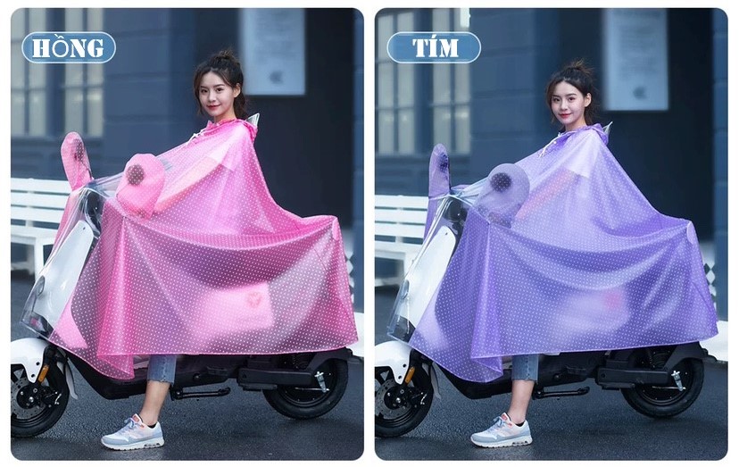 Áo mưa cánh dơi dành cho người đi xe máy