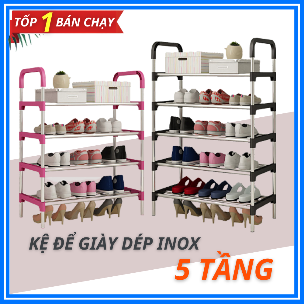 Kệ giầy inox 5 tầng