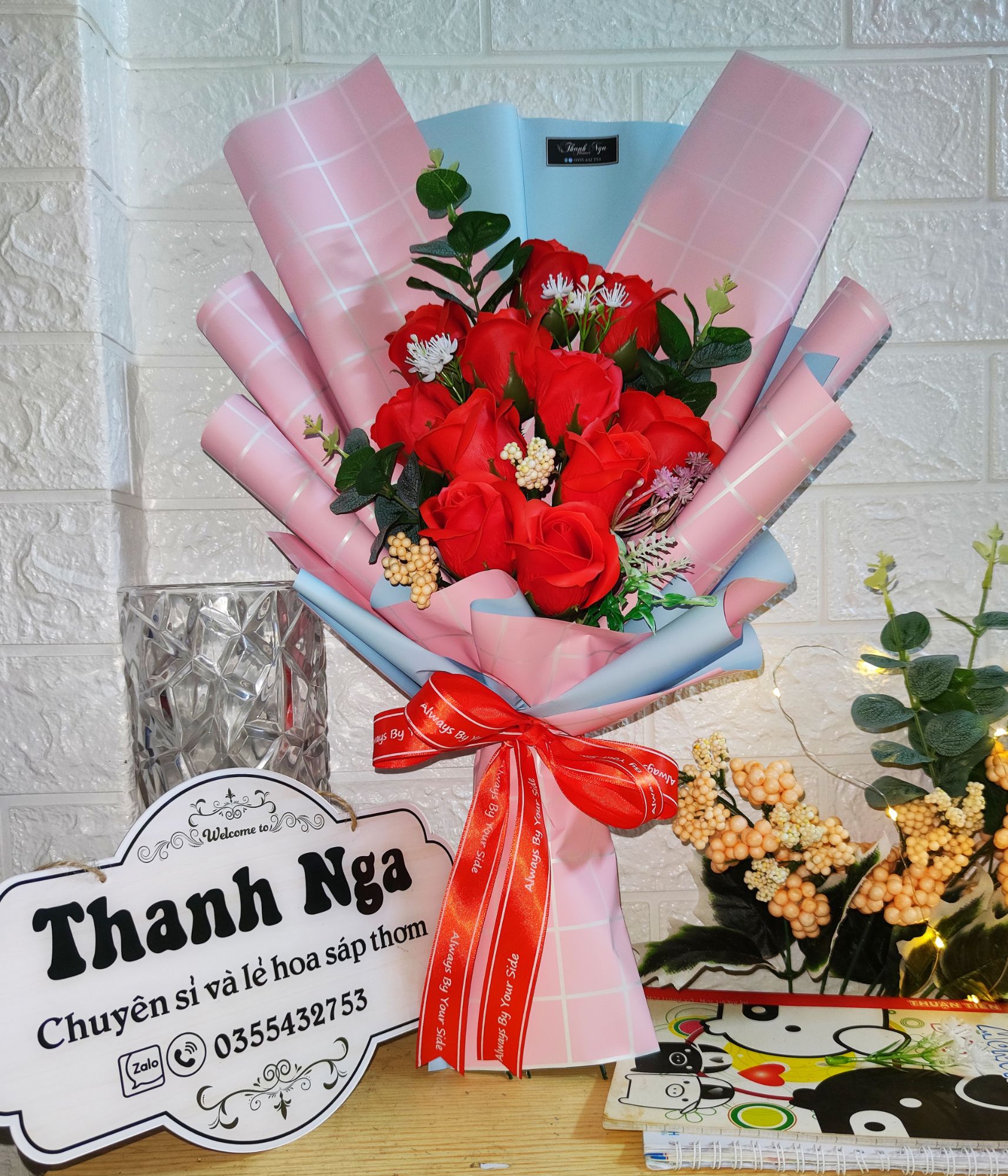 bó hoa sáp thơm 11 bông