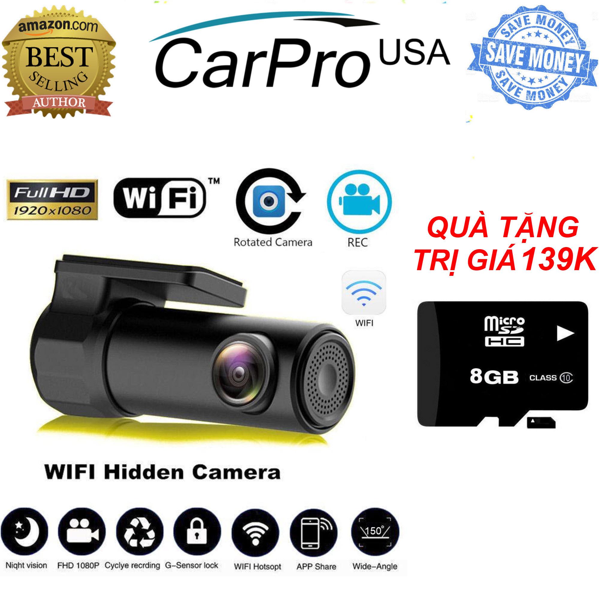 Tặng Kèm Thẻ Nhớ Lên Tới 32Gb - Camera hành trình cho ô tô tích hợp Wifi xoay 360 độ góc quay rộng lên tới 170 độ Full HD - Camera hành trình ô tô giá rẻ 1080p cảm biến nhìn ban đêm siêu nét xem trực tiếp trên điện thoại Android, IOS