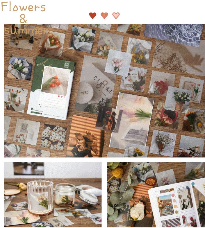 Bộ sticker trang trí sổ bullet journal retro cổ điển -Diary