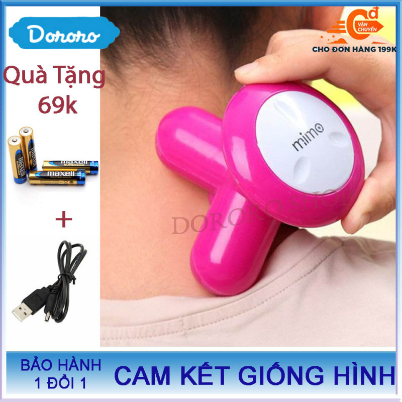 Máy Massage Mini mimo | Tặng kèm 3 viên PIN tiểu AAA + Dây sạc lại Trị Giá 69k|; gối massage magic; máy massage; máy massage xiaomi – DORORO SHOP