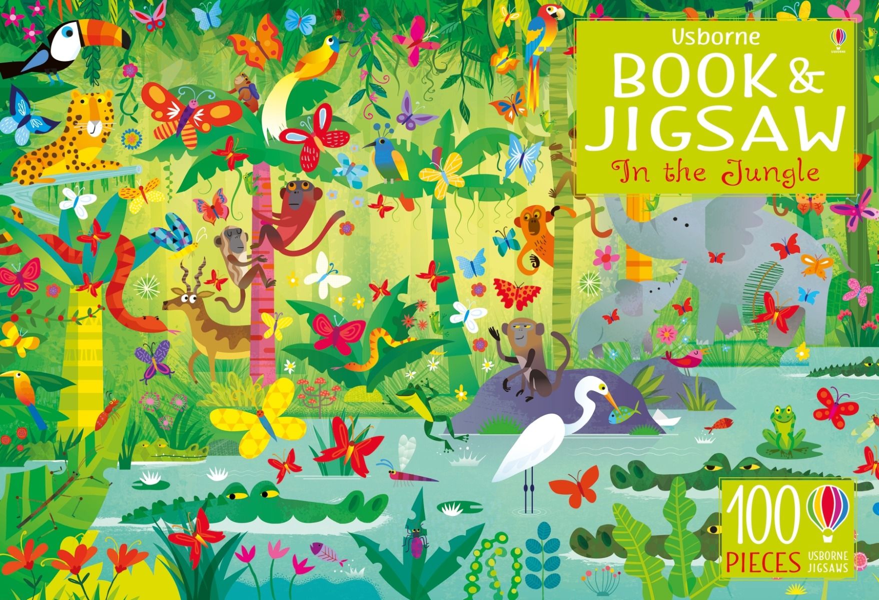 Usborne Book and Jigsaw In the Jungle