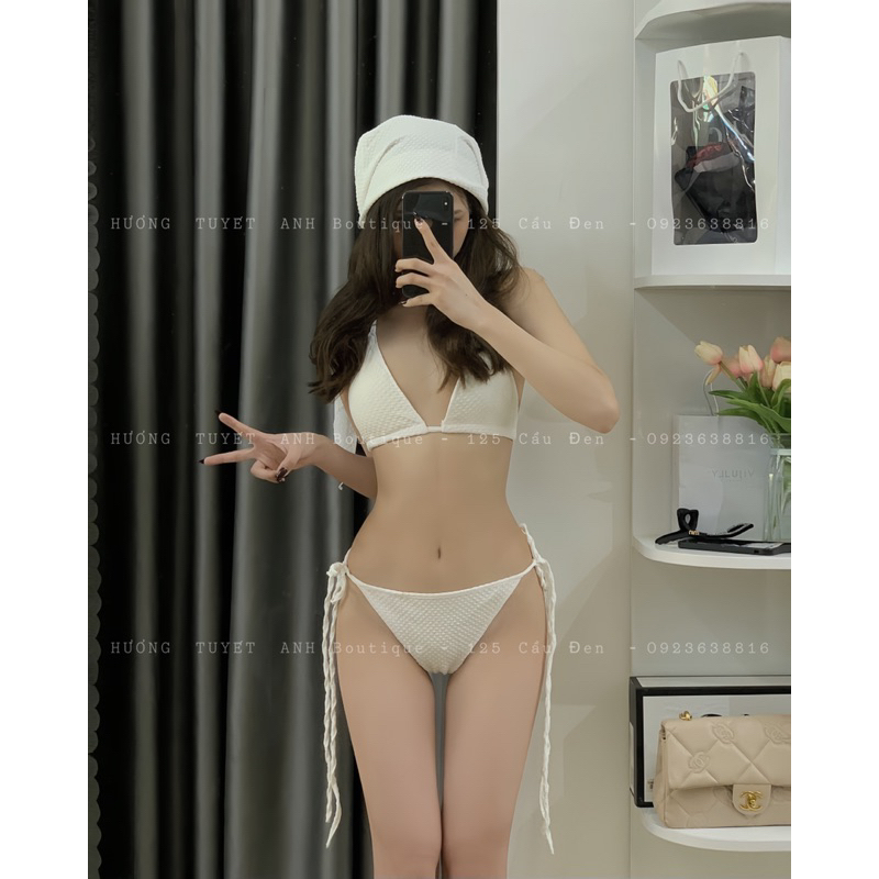 Bikini 2 mảnh 3 món kèm khăn