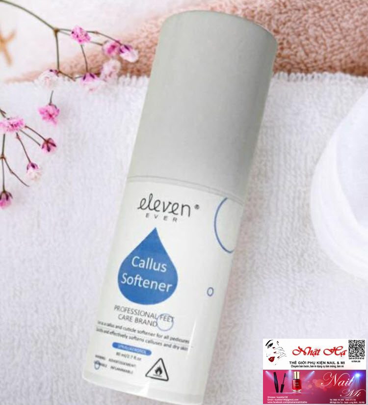 Chai Xịt, Nước Xịt Làm Mềm Da Chà Gót Chân Eleven (Sử dụng cùng Chà Gót Chân)