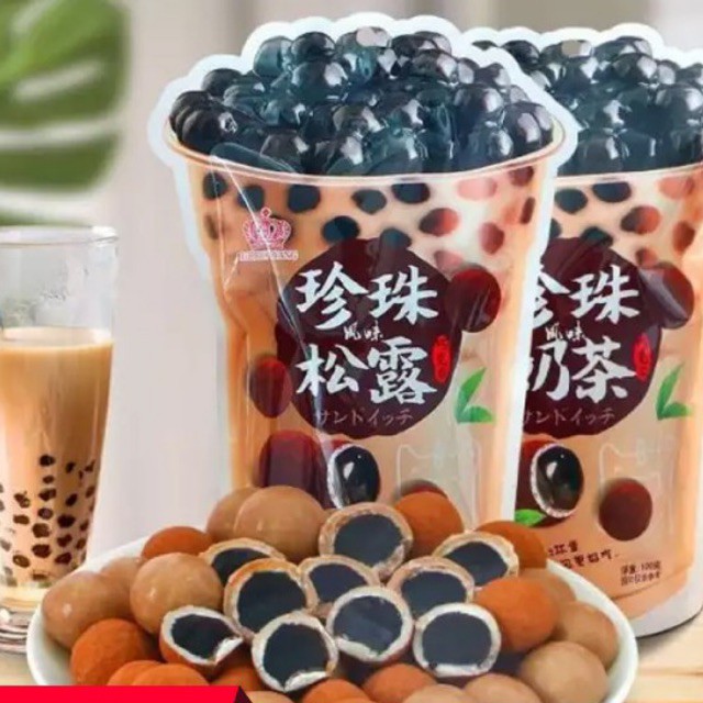 Kẹo trà sữa trân châu gói lớn 120g