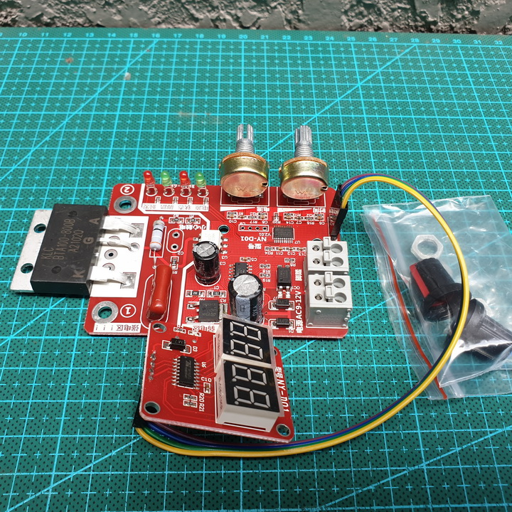 Mạch timer máy hàn cell pin NY-D01, máy hàn điểm chịu dòng 40A/100A.