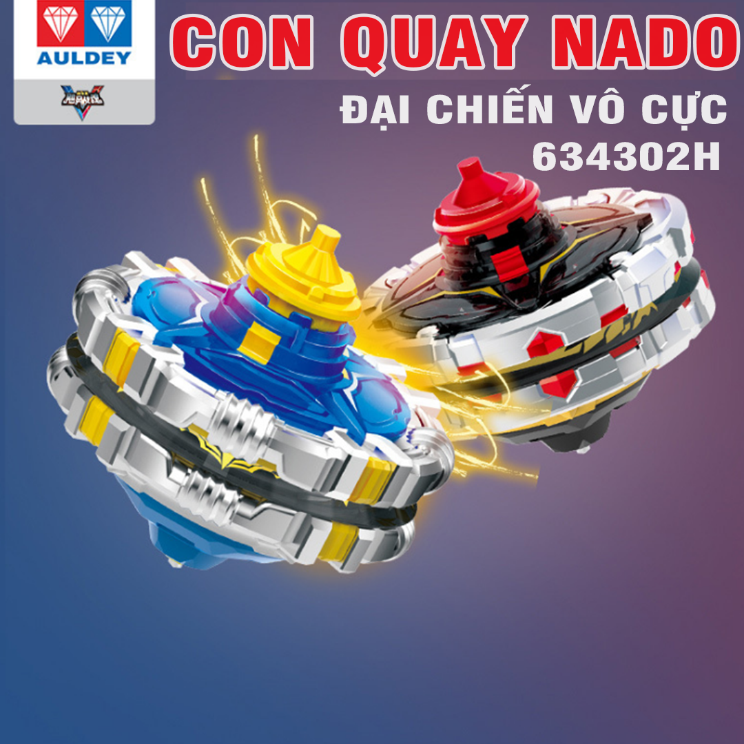 Đồ chơi con quay Nado đại chiến vô cực Infinity Thần Phong Giáp Chiến dòng hợp thể gia tốc 2 vòng chiến