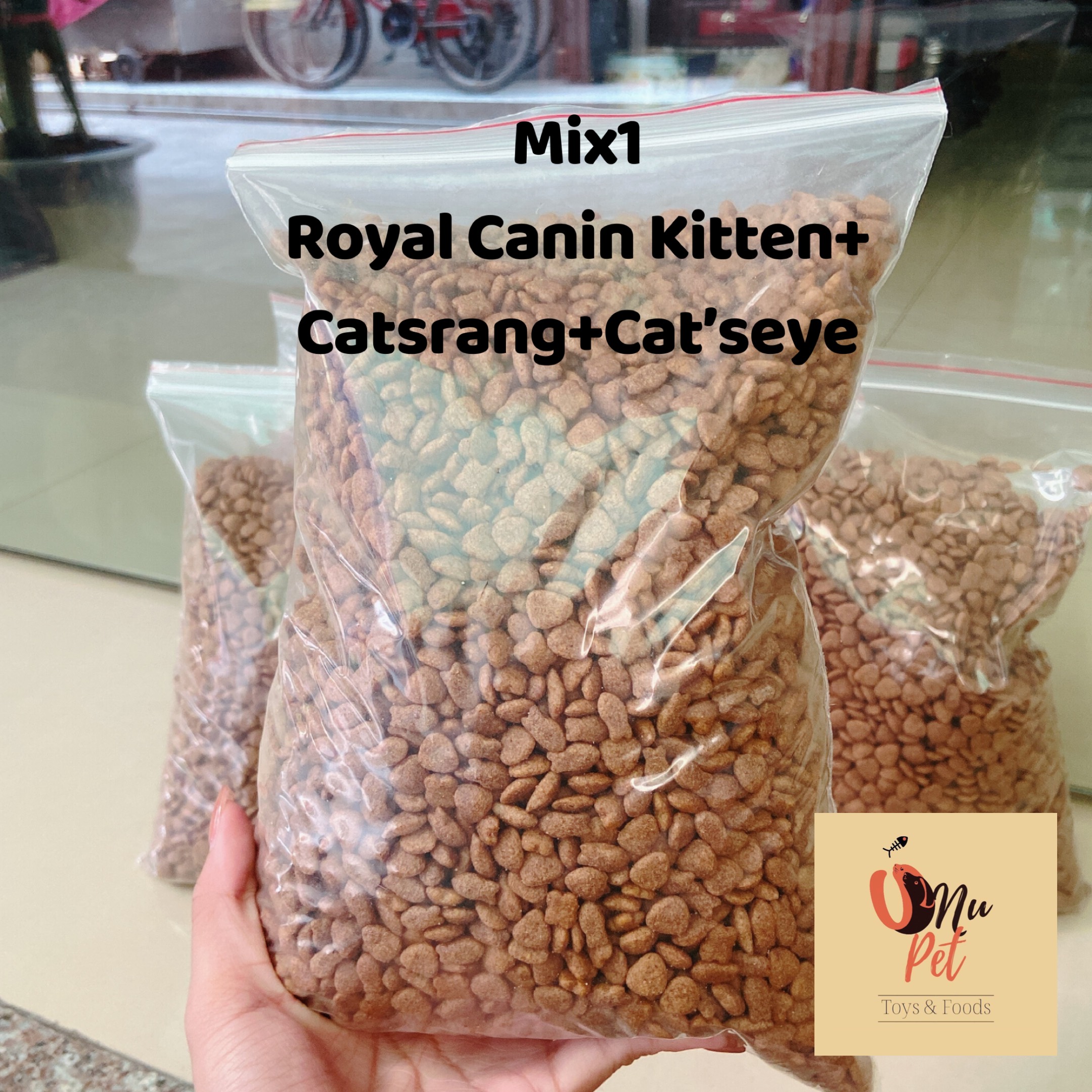 Thức ăn hạt mix cho mèo - 1kg