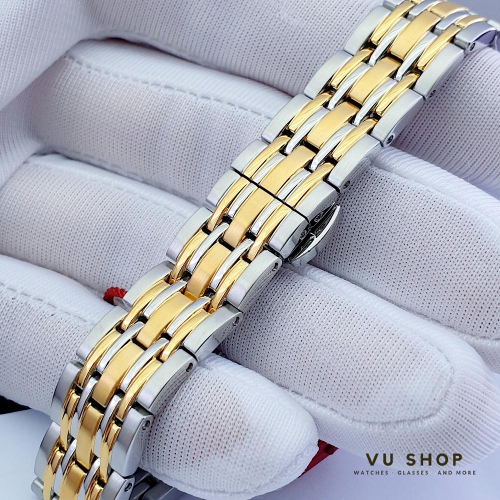 Đồng hồ đôi Sunrise 1190SA Mặt vuông Kính Sapphire Chính hãng
