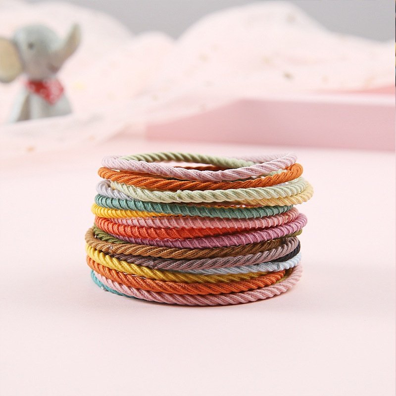 DÂY THUN CỘT TÓC SẮC MÀU SET 10 THUN