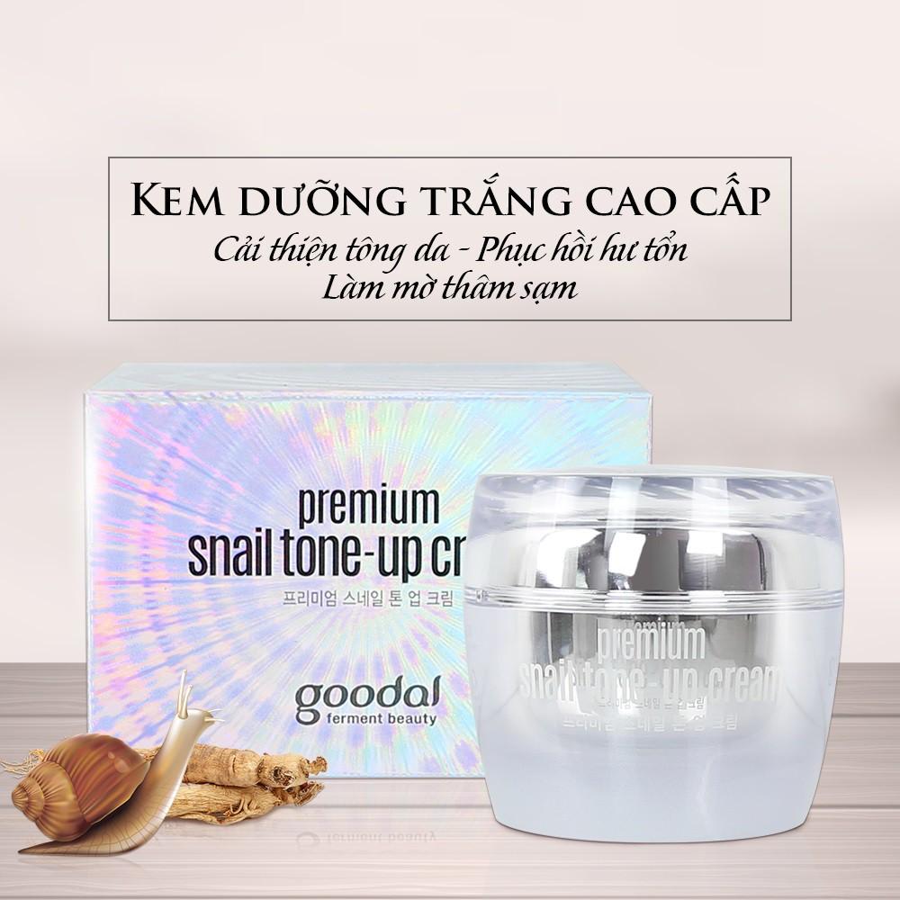 Kem dưỡng ốc sên cao cấp goodal premium snail tone up cream 50gr - chuẩn hàn quốc