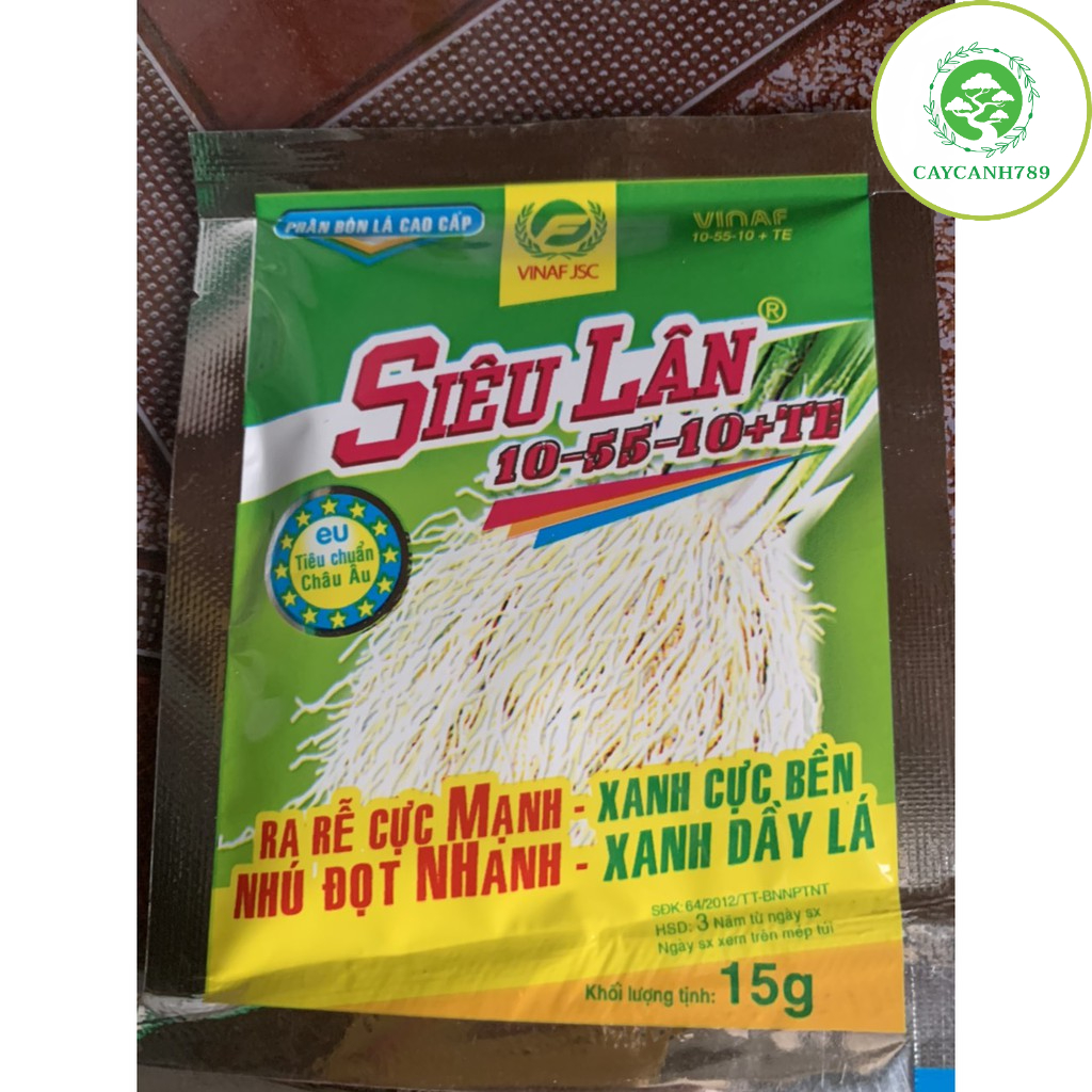 Phân bón siêu lân 10-55-10 kích rễ, làm dày lá