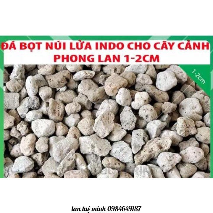 0,5kg Sỏi Đá bọt núi lửa indo thoát nước, giữ ẩm cho phong lan. Sỏi bọt nhẹ, Đá Pumice size 1-2 cm.
