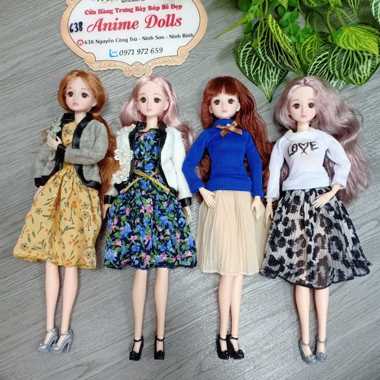 Búp Bê Barbie 30cm mặc bộ đồ thu đông xinh đẹp