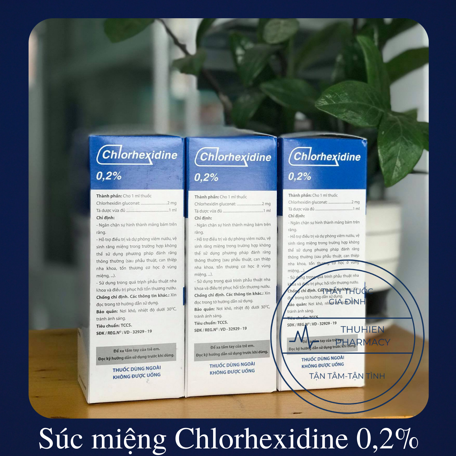 Dung dịch súc miệng Chlorhexidine 0.2% VCP Chai 125 ml