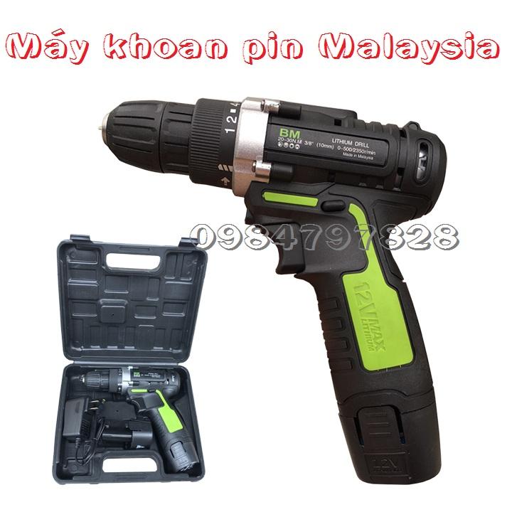 Máy khoan dùng pin BM 12v-Malaysia