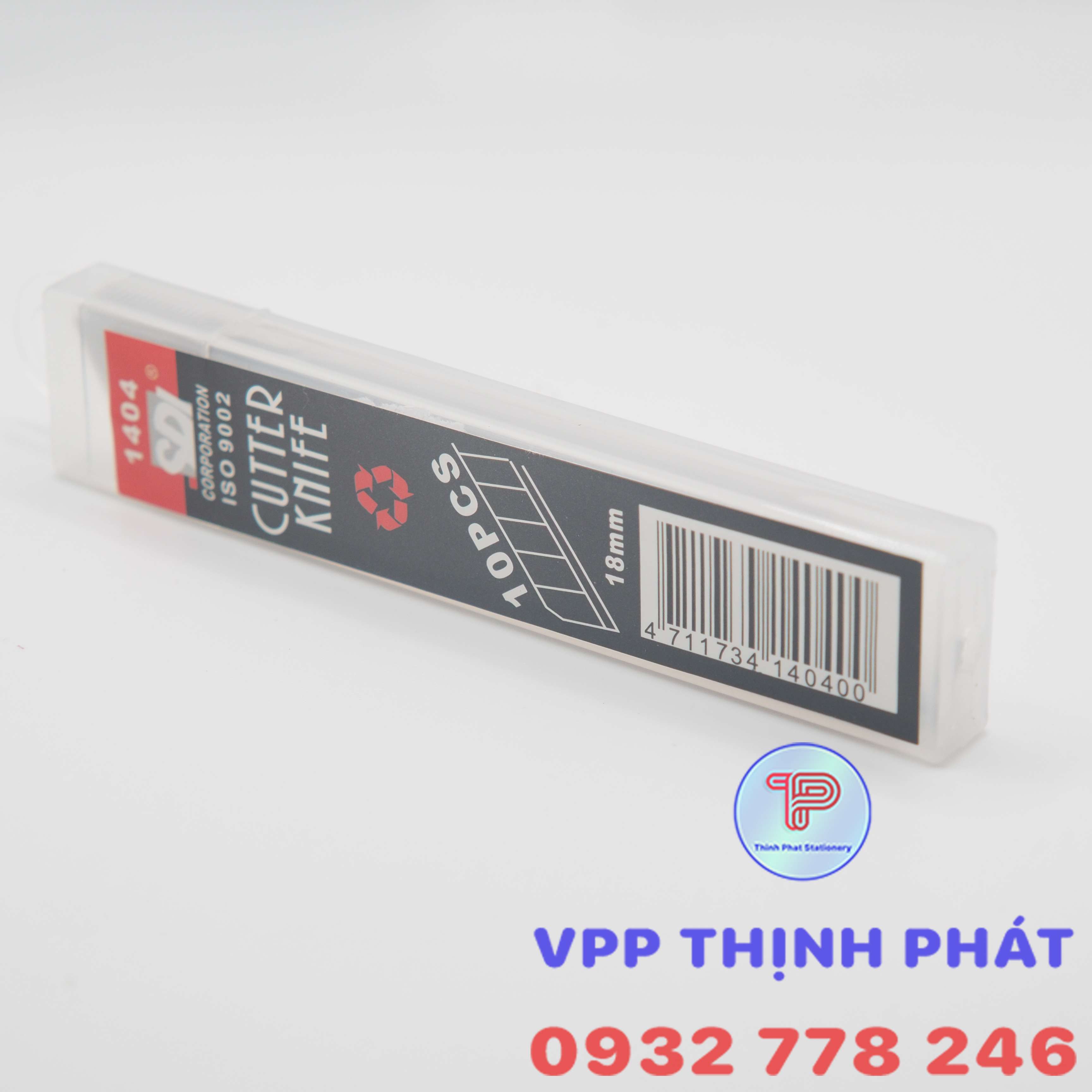 {Giá sỉ} Lưỡi dao rọc giấy lớn SDI 1404 - 18mm (10 hộp nhỏ/hộp lớn)