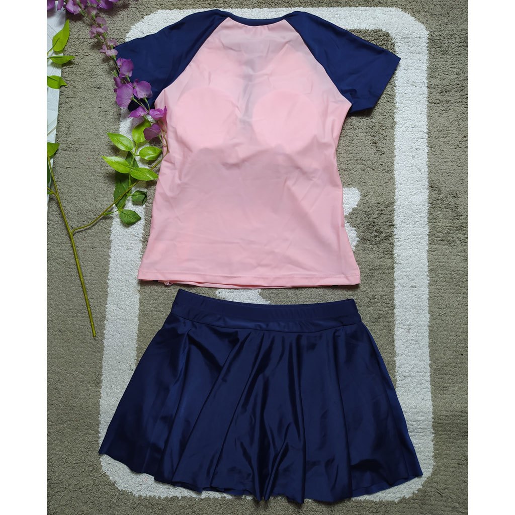 Đồ bơi nữ dáng váy duyên dáng (Có quần short trong váy) BK-609a