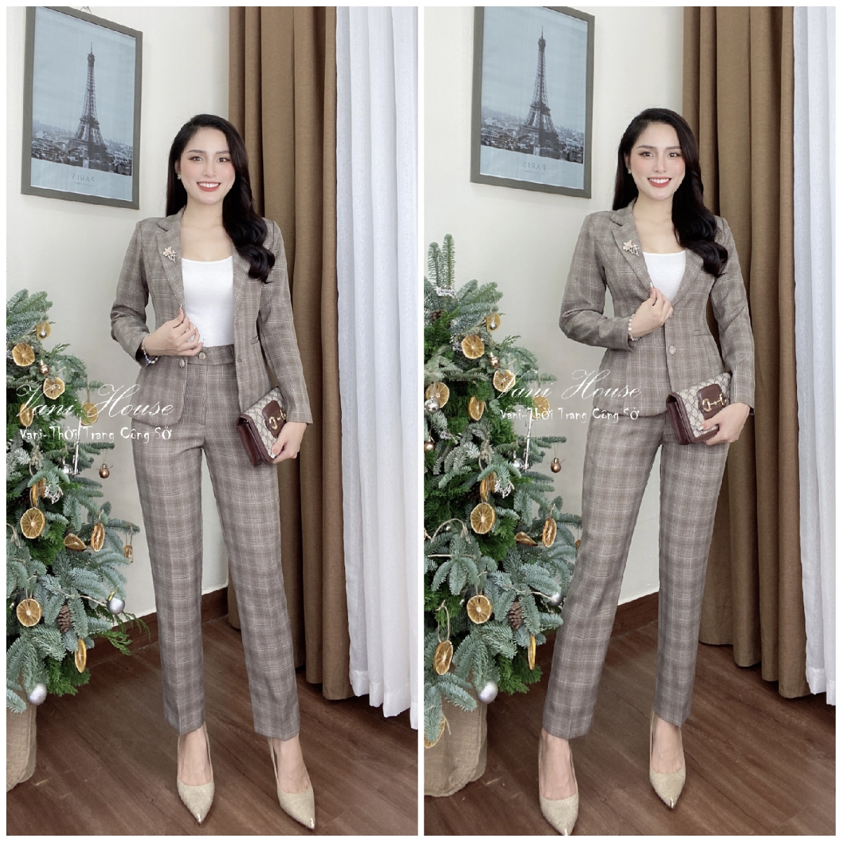 SET NGUYÊN BỘ ÁO VEST QUẦN DÀI