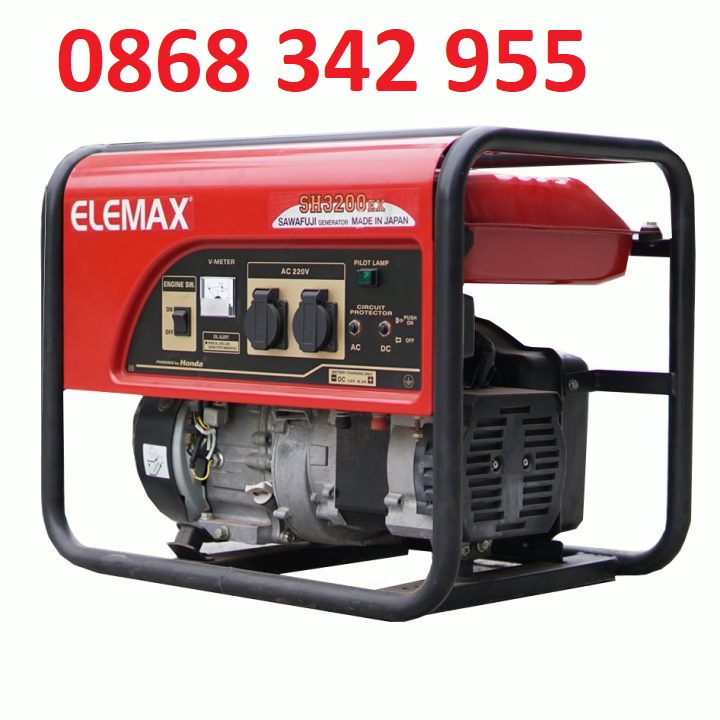 Máy phát điện chạy xăng 2.2kva elemax sh3200ex new