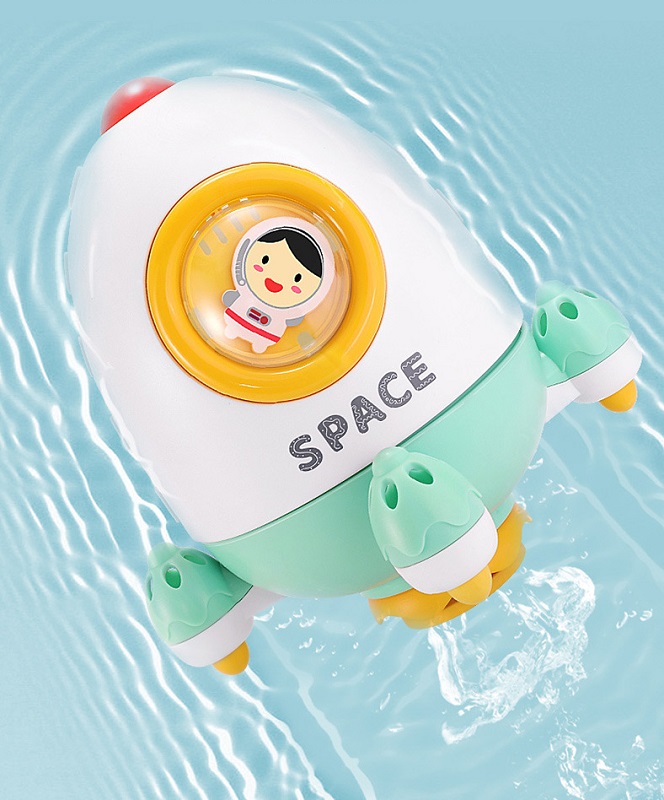 Đồ Chơi Nhà Tắm Tên Lửa Xoay 360 độ Phun Nước Độc Đáo