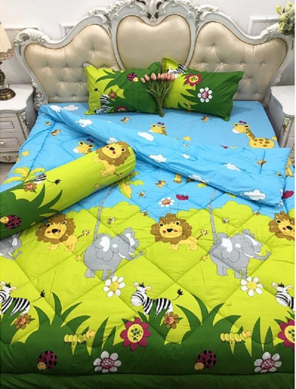 (FreeShip MAX) Set 5 món chăn hè ga chun Kovico