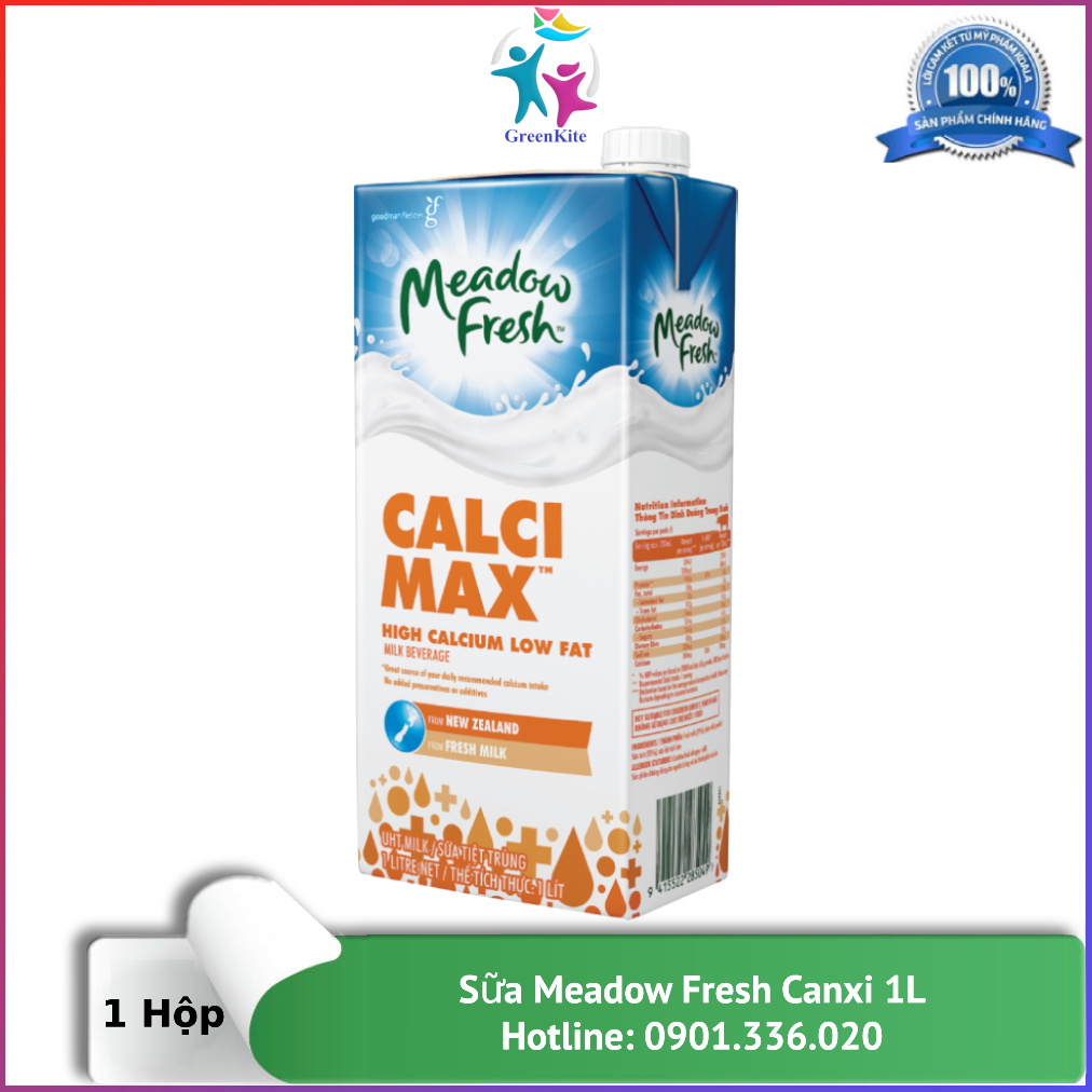 [HCM][1 Hộp] Sữa Tươi Meadow Fresh Ít Béo Giàu CANXI 1L - Sữa Nhập Khẩu Úc