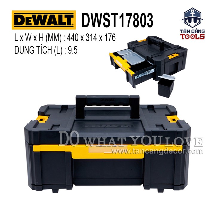 Hộp đựng dụng cụ dewalt dwst17803