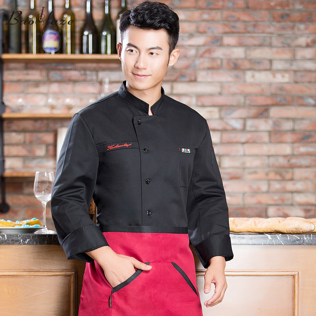 Baoblaze Professional Chef Jacket Baker's Jacket Chef Clothing Gastronomy Chef Baker