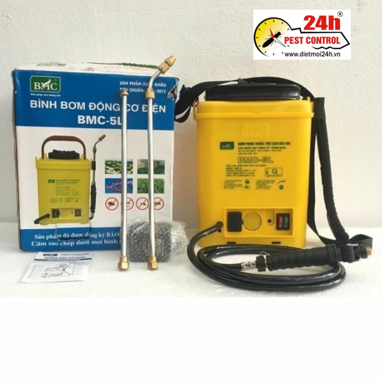 Bình Bơm điện BMC 5 lít chính hãng ( Bảo hành 6 tháng )