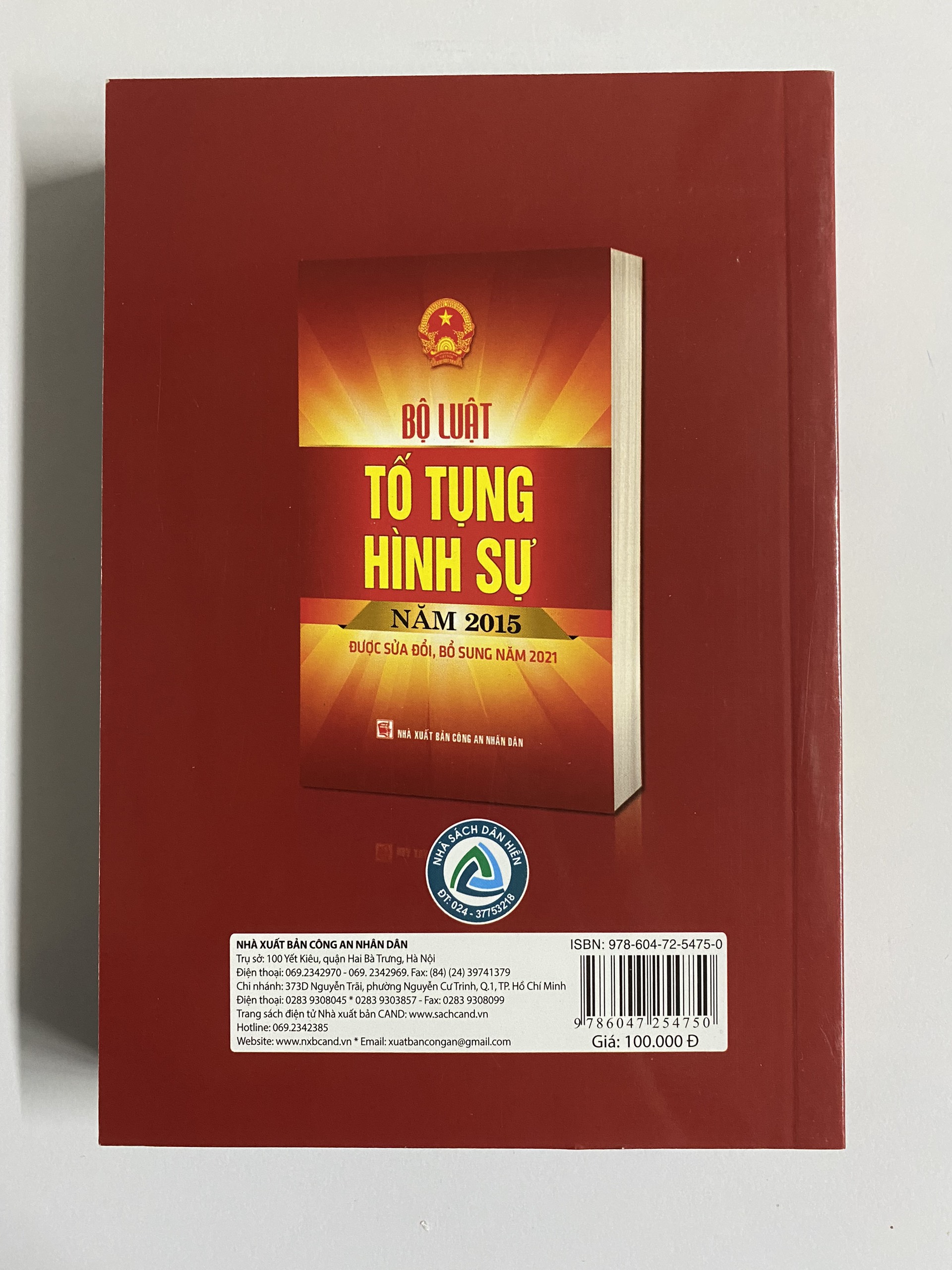 Sách Bộ Luật Hình Sự (Tái Bản)