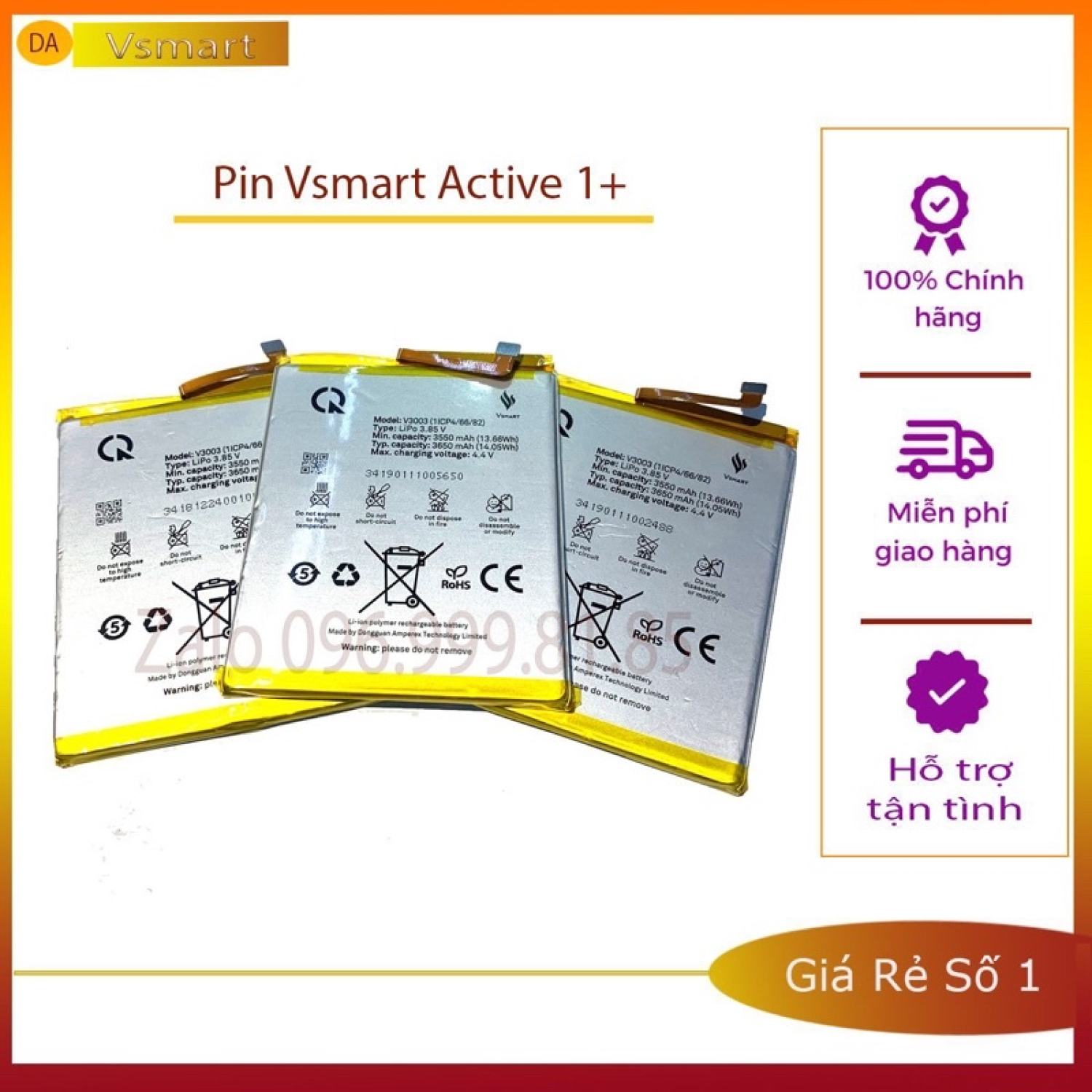 Pin Vsmart Active 1 plus(Active1+) New Chính Hãng(Freeship)