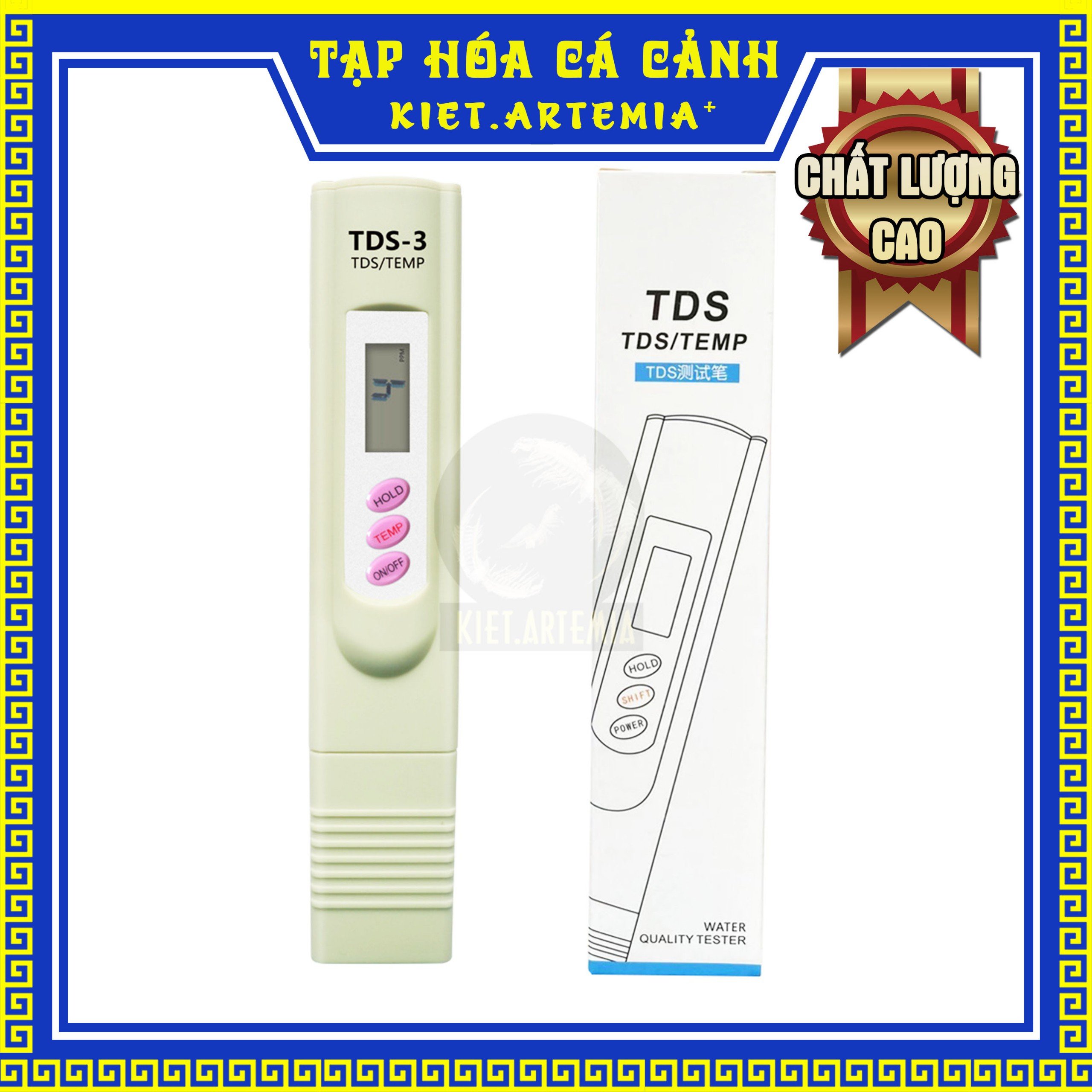 Bút Đo Chất Lượng Nước TDS-3, dùng cho cá cảnh