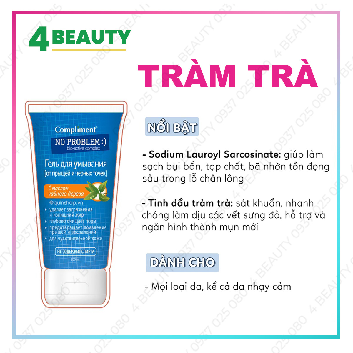 Sữa rửa mặt Compliment No Problem giảm viêm, ngừa mụn - 200ml