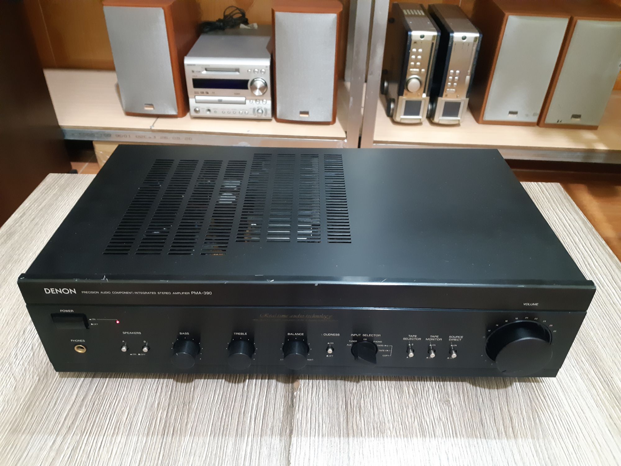 Amply Denon PMA-390 bãi Nhật nguyên rin