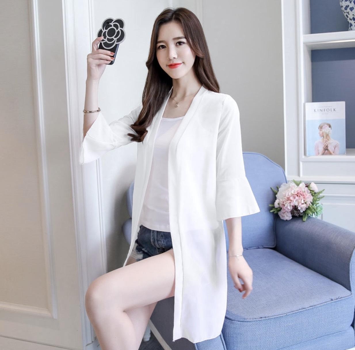 [HCM]Áo Khoác Voan Dáng Dài