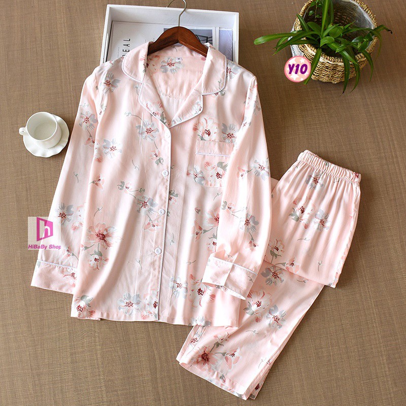 Pijama Lanh Lụa (dài tay) Y10