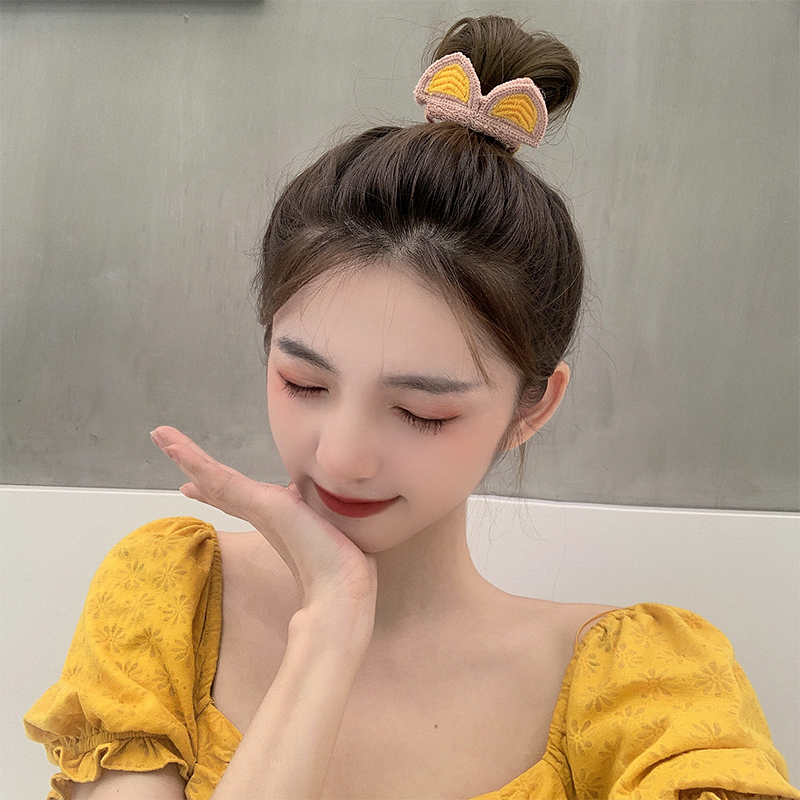 [HCM]Kẹp tóc Bell Mew len móc hình tai thú đáng yêu TOC29 (01 cái)