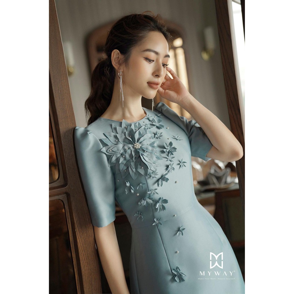 Rập giấy đầm tay phồng dáng A mã 1152 (BẢN VẼ)