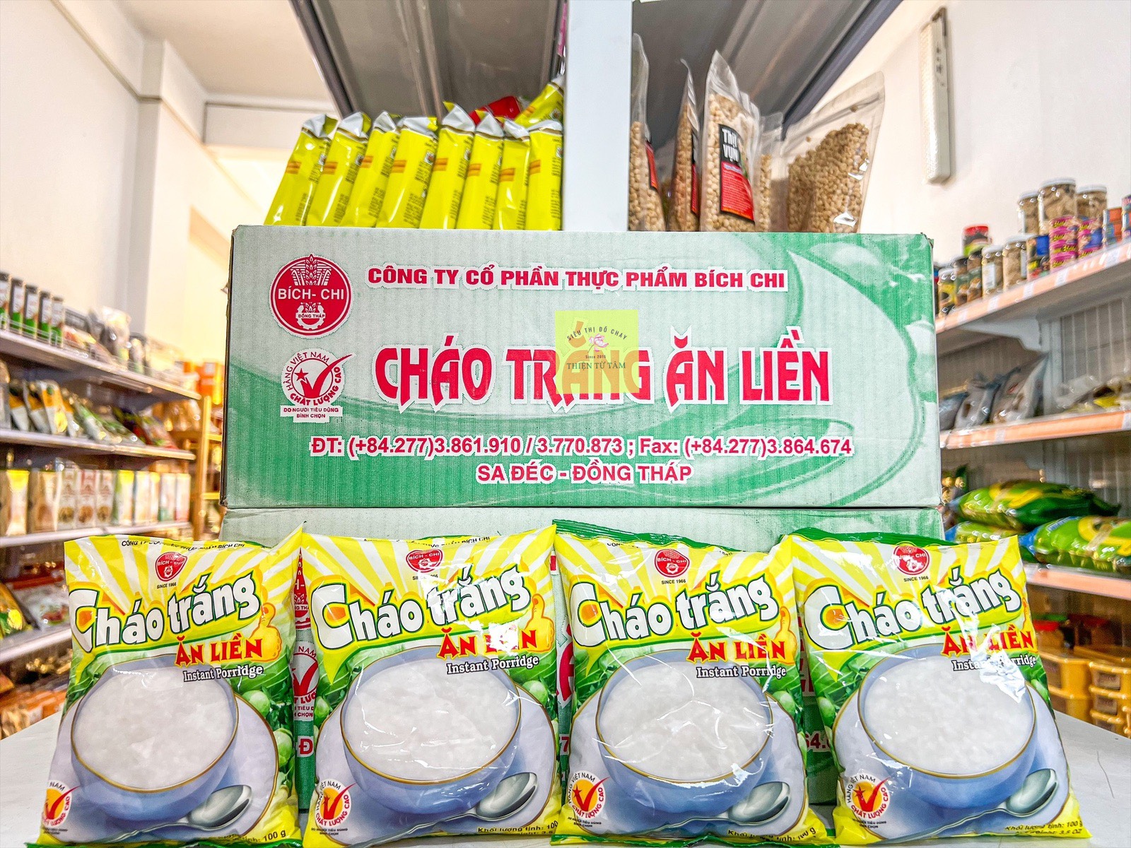 Cháo Trắng Bích Chi Ăn Liền Thùng 30 Gói