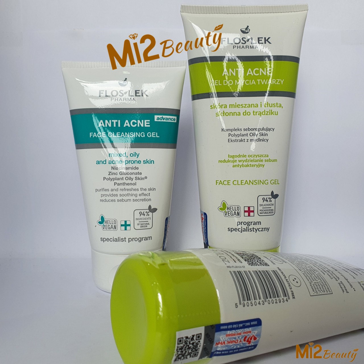 Sữa rửa mặt ngừa mụn Floslek Pharma Antibacterial Face Cleansing Gel 125ml - 200ml