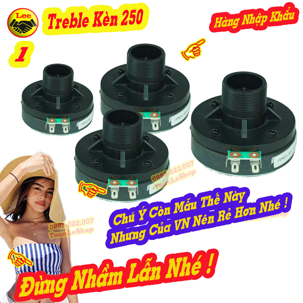 Trep loa keo, treble gắn loa kéo 250 jb, hàng nhập sịn - giá 1 củ loa treble 250 jb