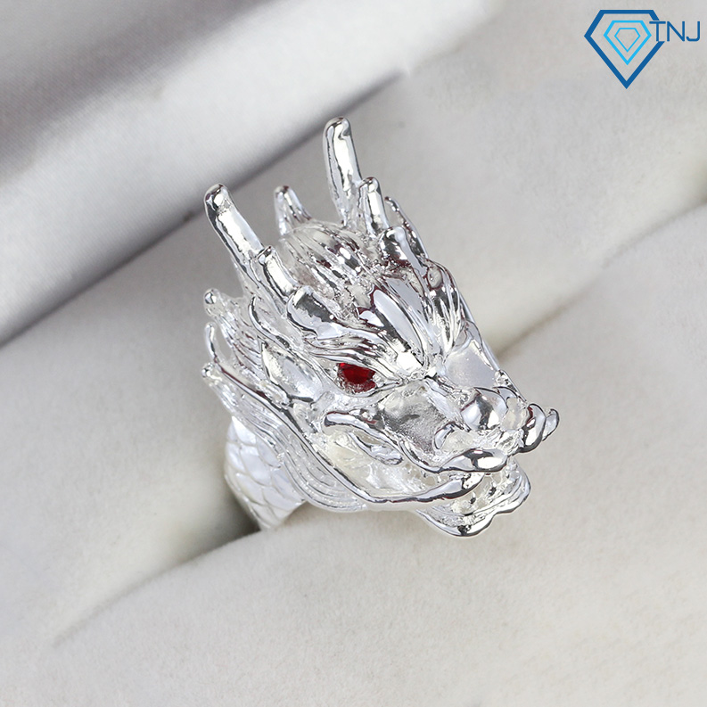 Nhẫn bạc nam đầu rồng NNA0121 - Trang Sức TNJ